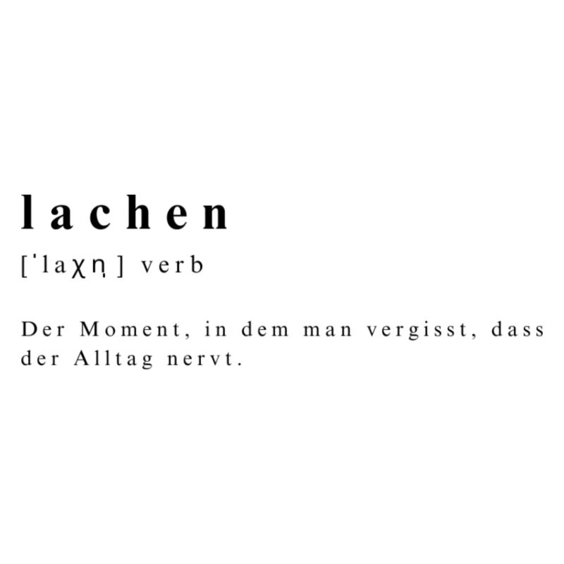 Lachen - Verb - Definition - Lautschrift