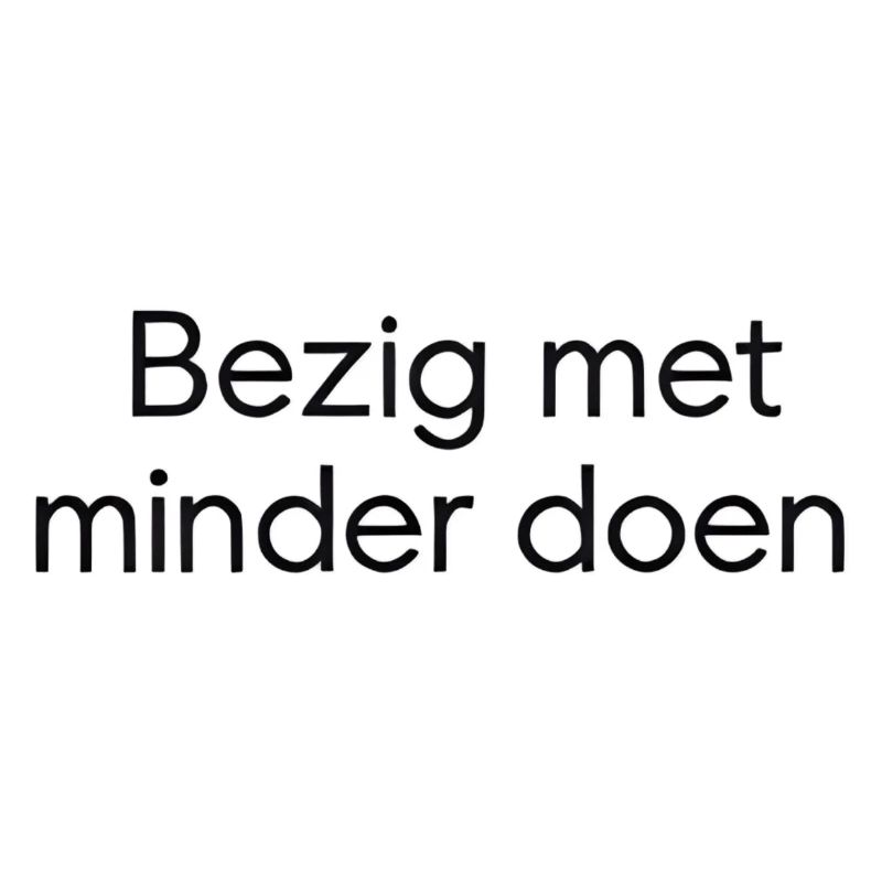 Faire moins – Conception de texte tendance