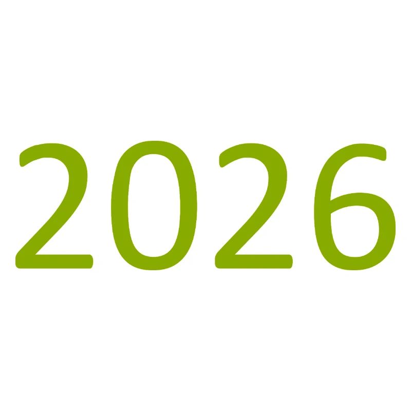 Conception de gabarit pour l’anniversaire vert 2026