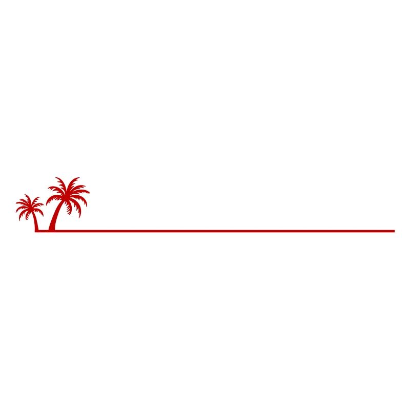 Palm tree line icon