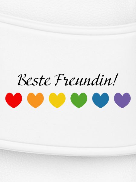 Regenbogenherzchen Beste Freundin