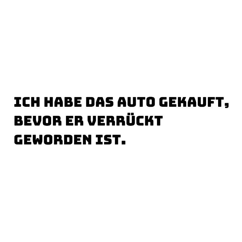 Lustiger E-Auto Aufkleber