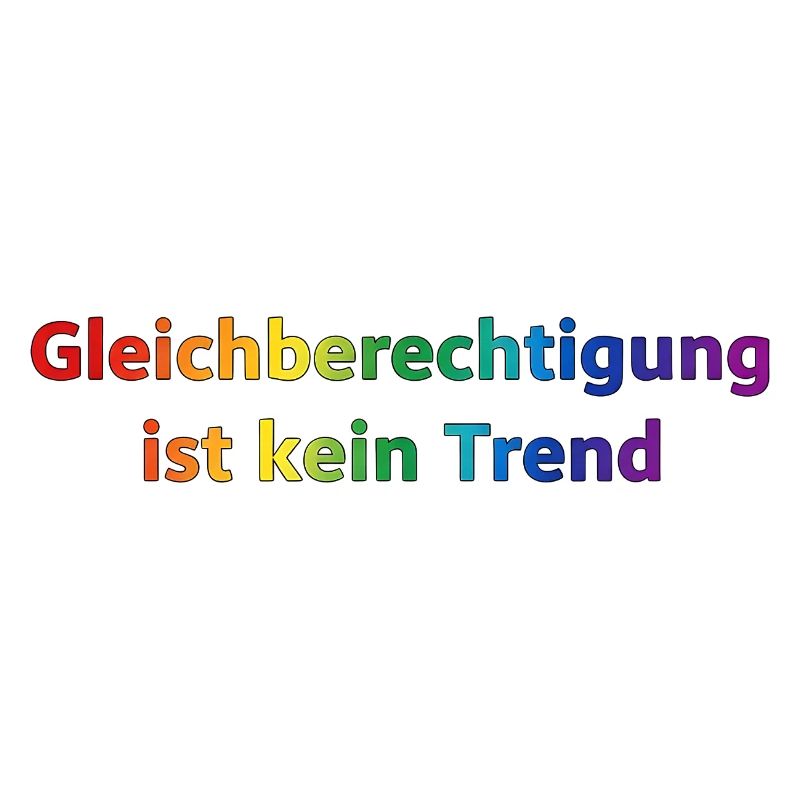 Equality is not a trend rainbow
