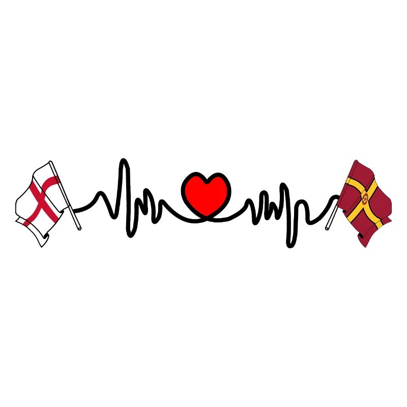 Drapeau du Northamptonshire avec drapeau anglais