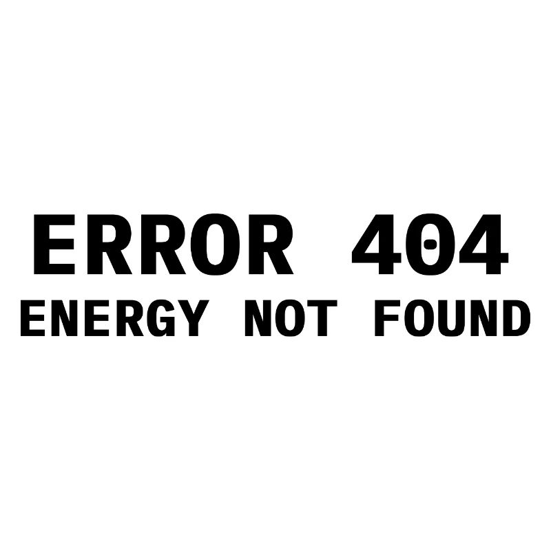Error 404 - Energy not found