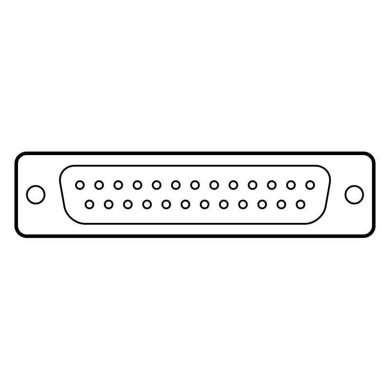 DB 25 Connector Parallel, Drucker