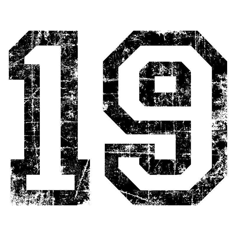 Number 19 number nineteen 19th birthday nineteenth