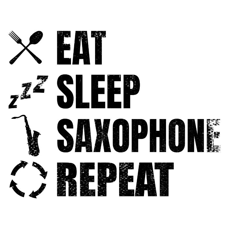 Saxophone player daily routine