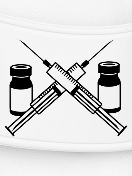 Two syringes two jars