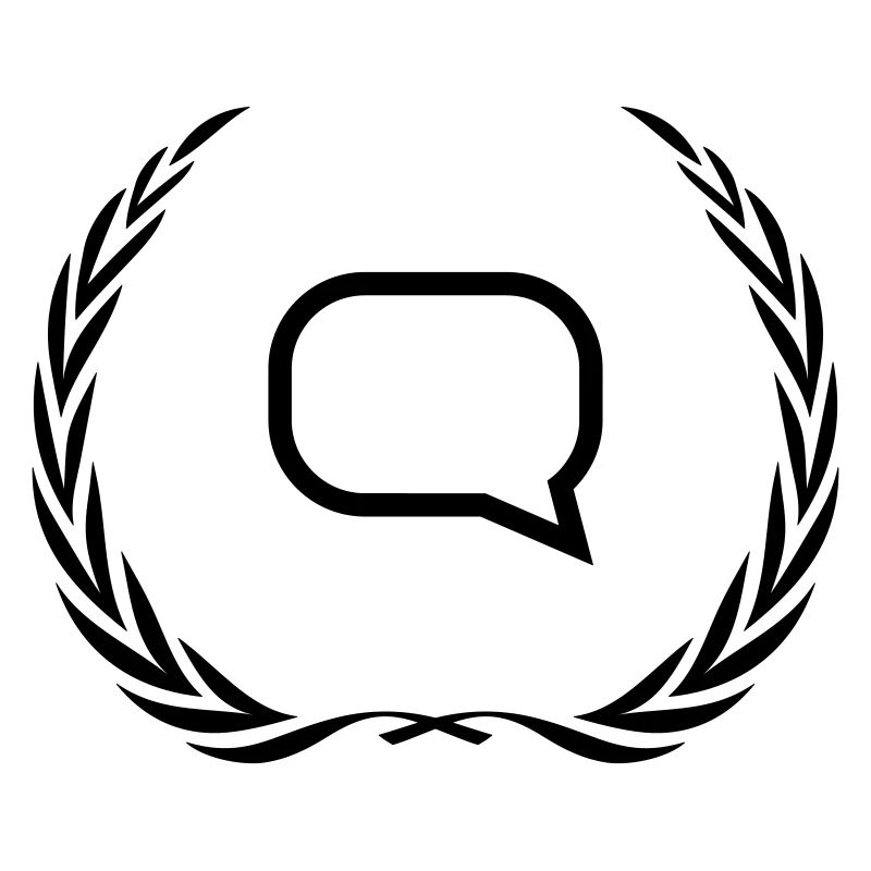 Speech bubble wreath