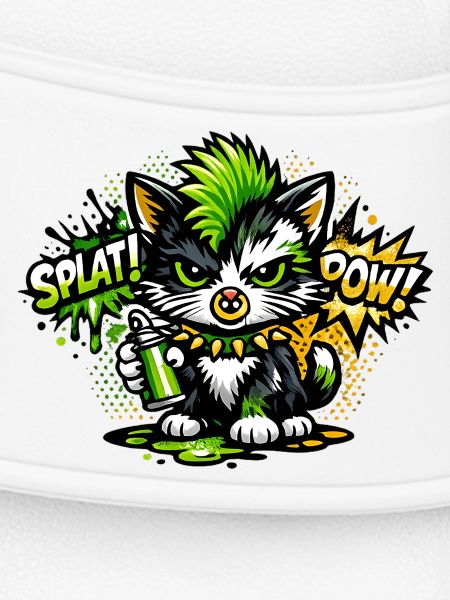 Neon Graffiti Kätzchen Sprayer
