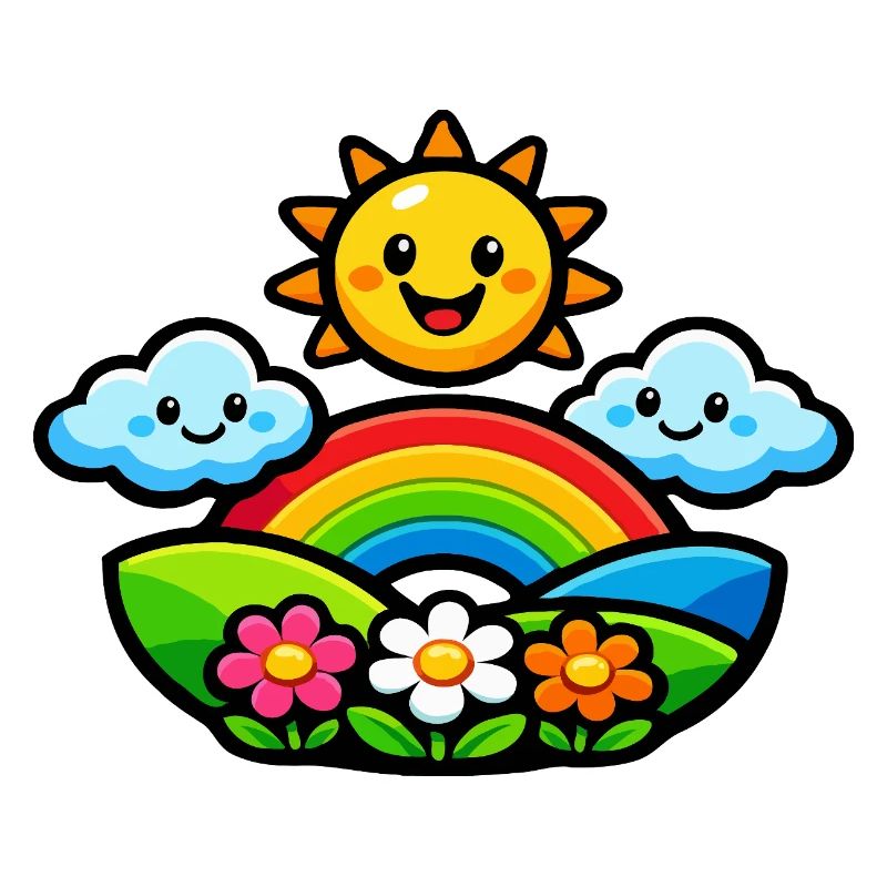 Sonnenregenbogenblumen