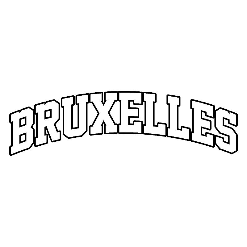 Brussels logo: Collegiate design with urban style