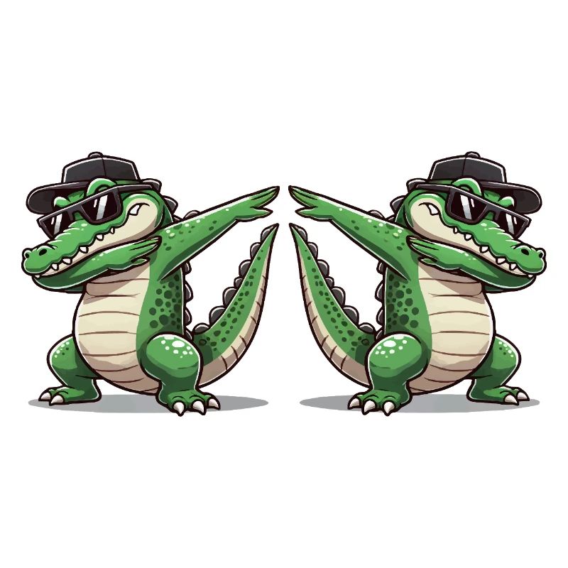 Crocodile Comic Dabbing 2