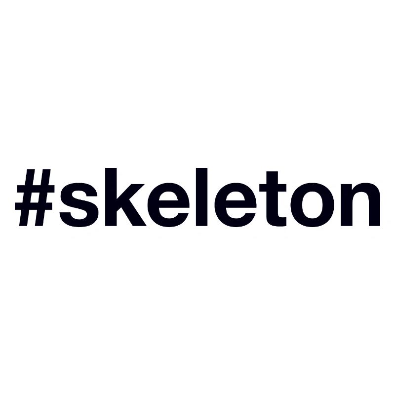 Skeleton Hashtag
