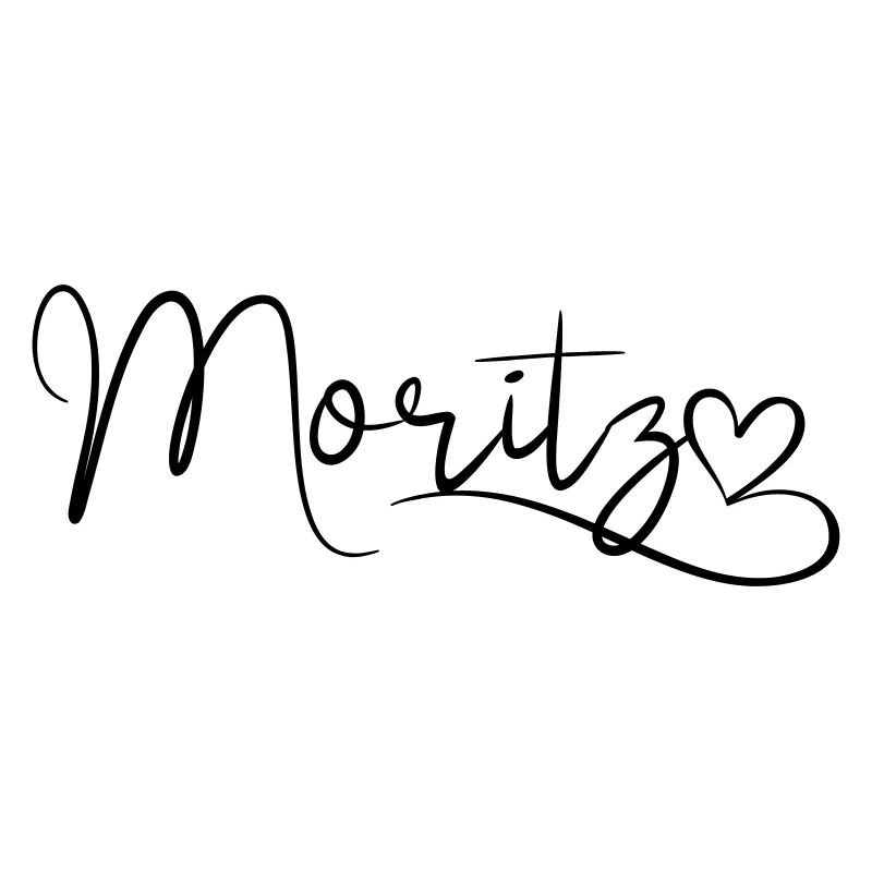 Moritz Last Name First Name Heart Decor