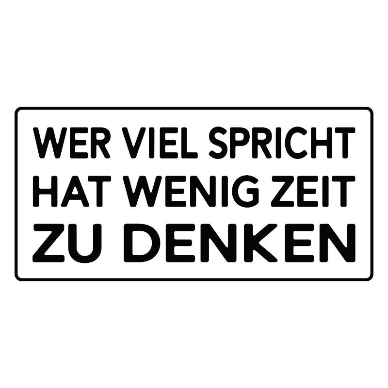 Si vous parlez beaucoup, vous avez peu de temps pour réfléchir