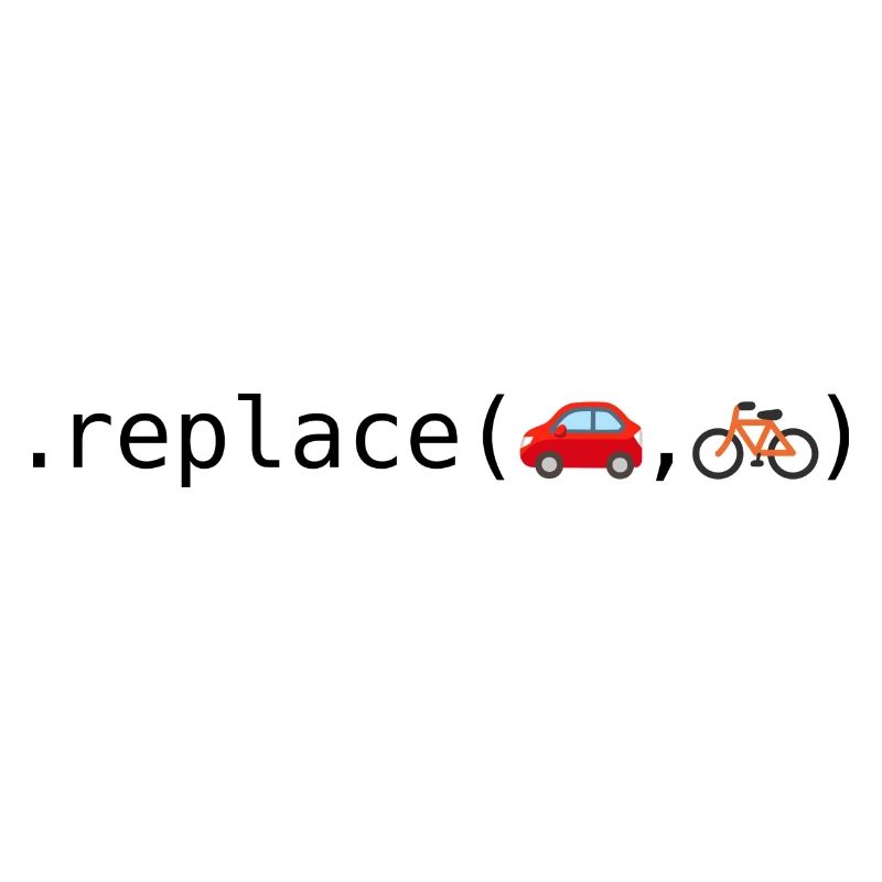 Remplacer les voitures par des vélos; Édition Python
