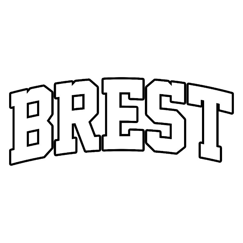 Brest logo: Collegiate design with maritime style