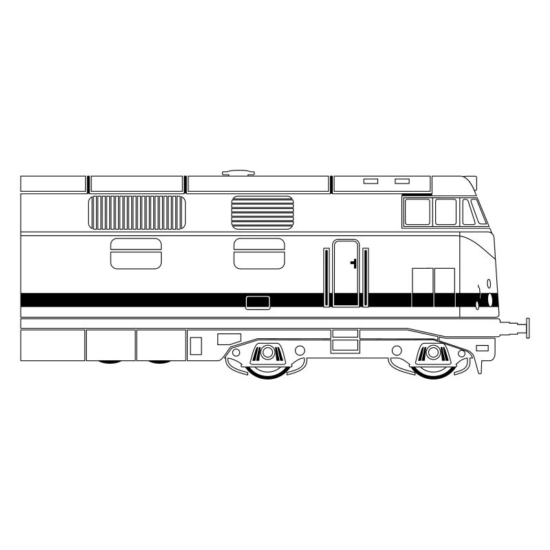 V180 BR 118 DR Reichsbahn line line half right