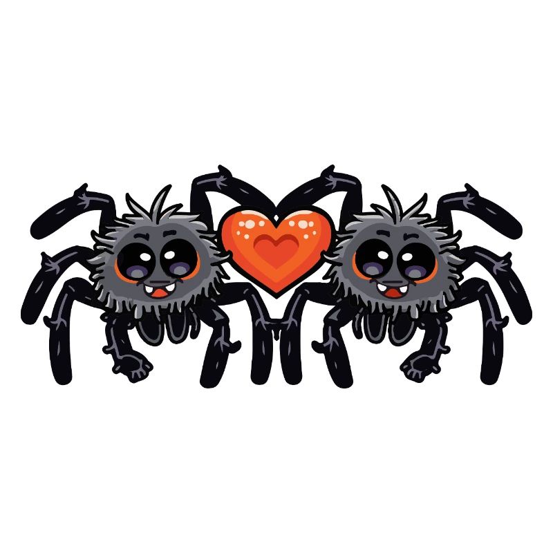 Tarentule araignée couple Saint-Valentin