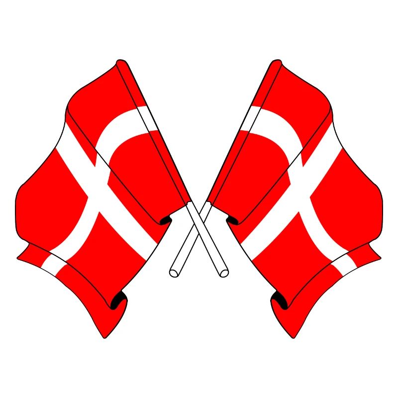 Two flags Denmark