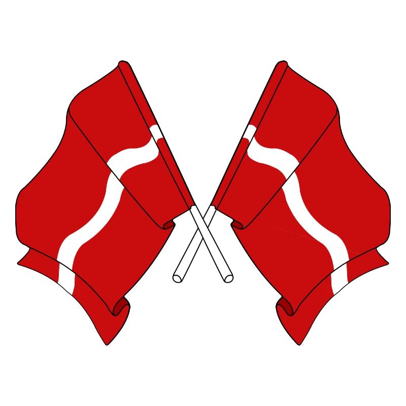 Deux drapeaux Lettonie