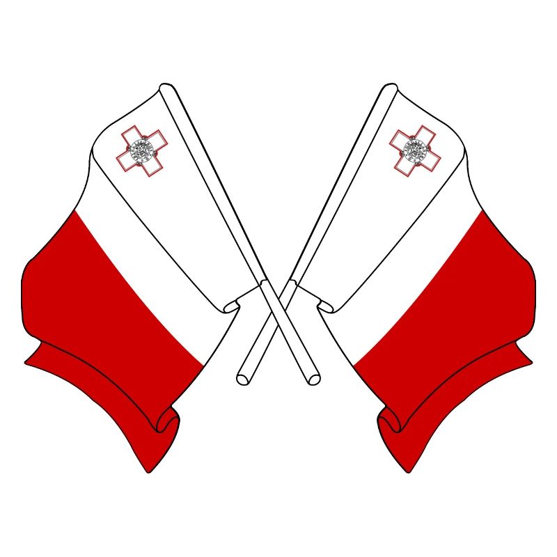 Deux drapeaux Malte