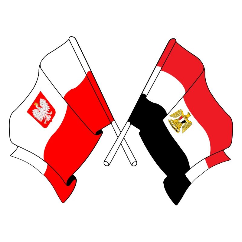 Drapeau de la Pologne, drapeau de l’Égypte