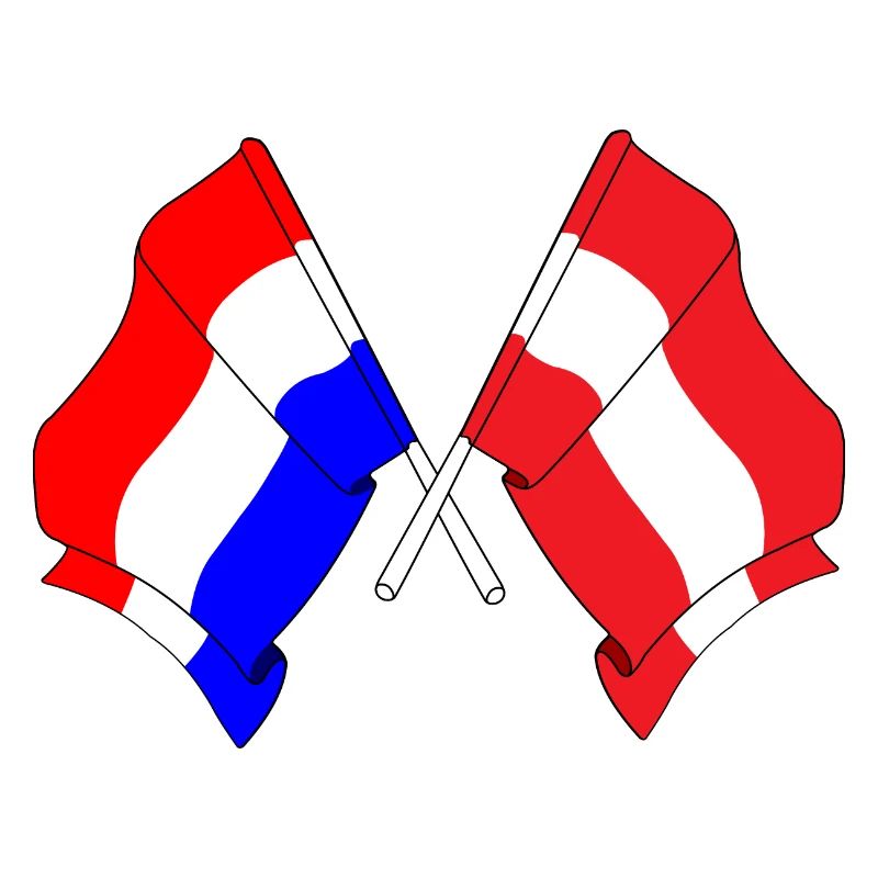 Drapeau Pays-Bas, drapeau Autriche