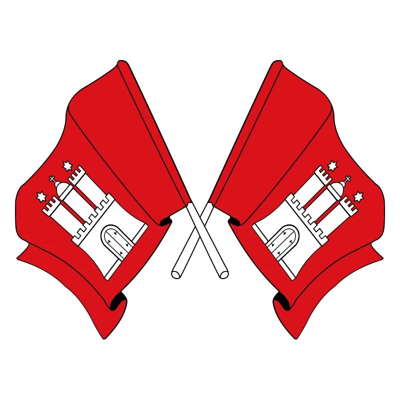 Des drapeaux traversaient Hambourg