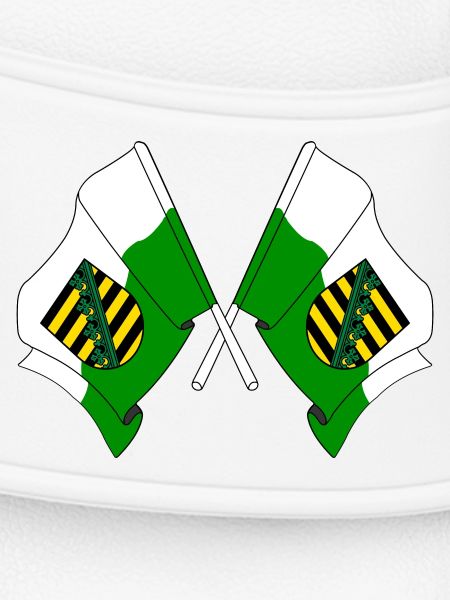 Deux drapeaux de Saxe