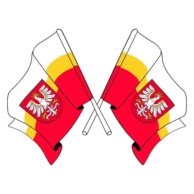 Deux drapeaux Petite Pologne
