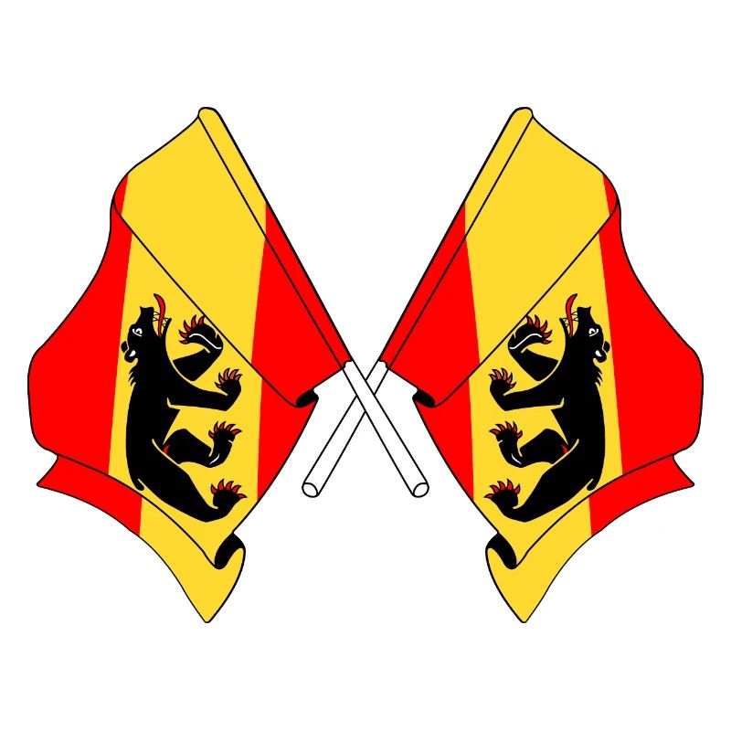 Deux drapeaux Berne Suisse