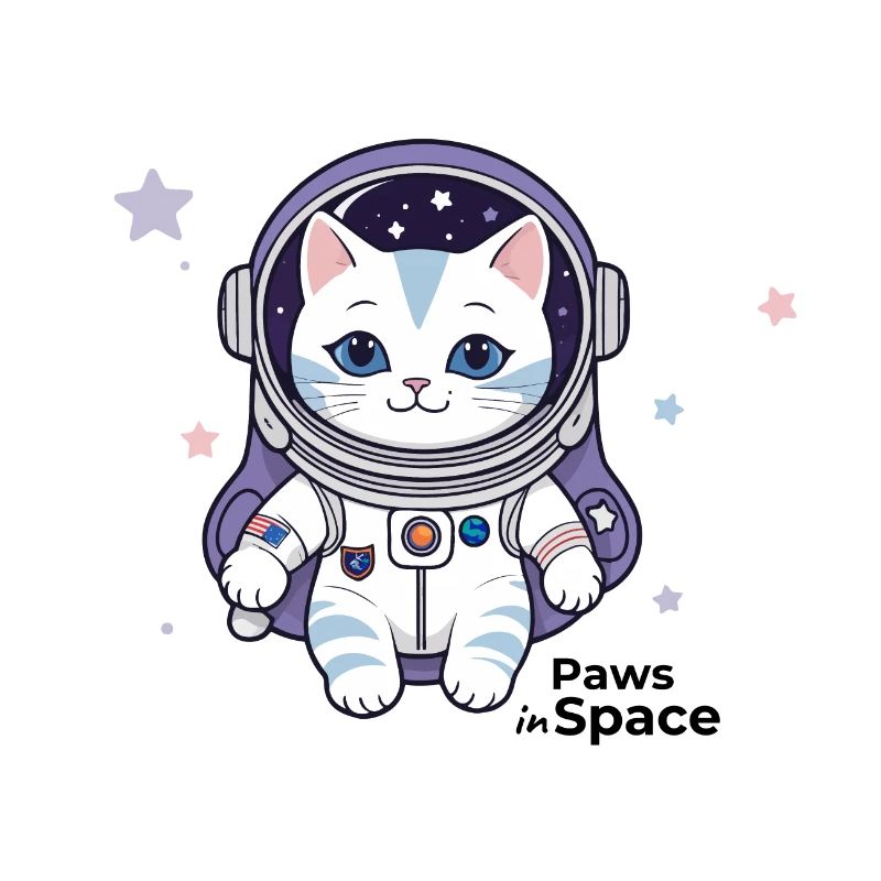 Astronaut Cat Space Cat Design