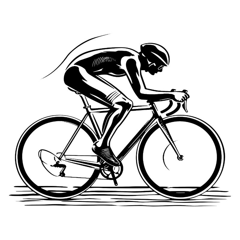 Cyclist Drawing