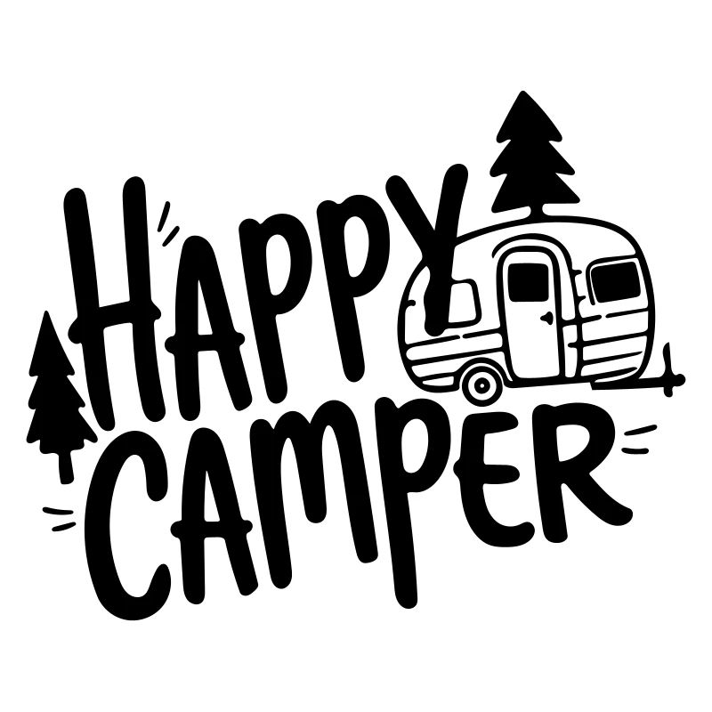 glücklicher Camper