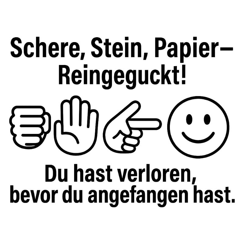 Reingeckt: Schere Stein Papier