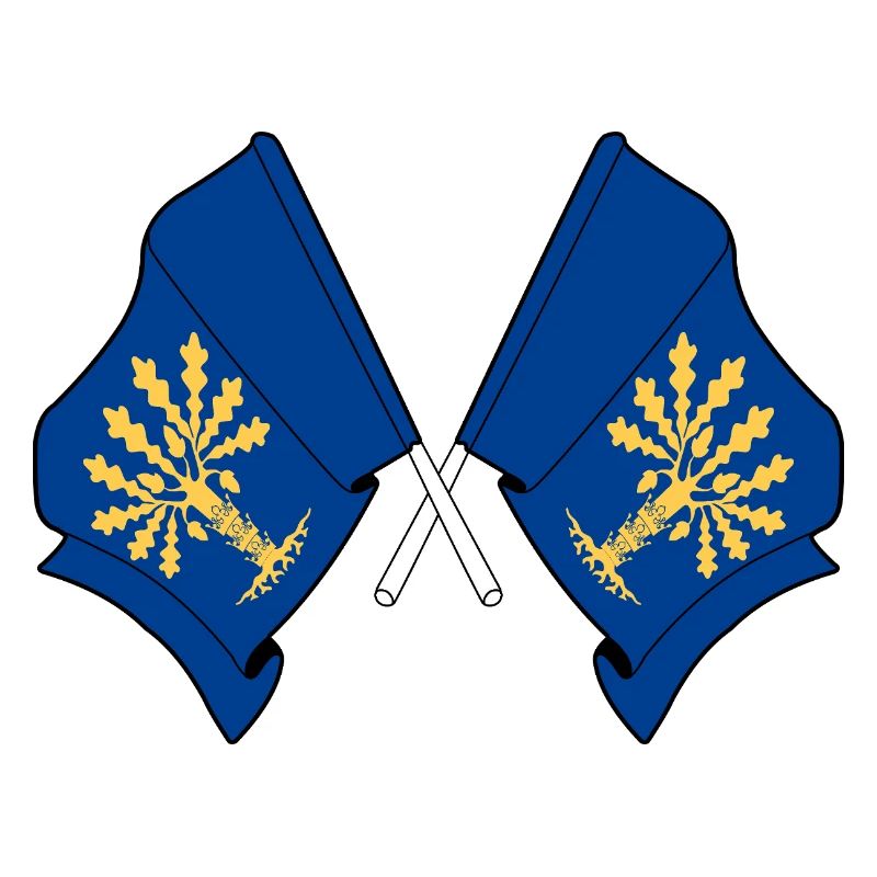 Blekinge, Suède – Double drapeau