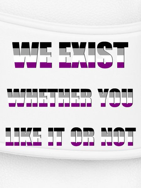 We Exist - Drapeau Asexué