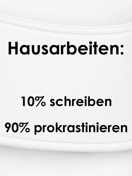 Unispruch "Hausarbeiten" Geschenk, Studenten