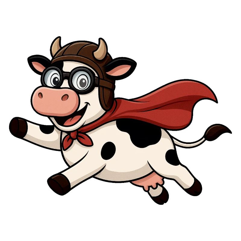 Super vache avec cape