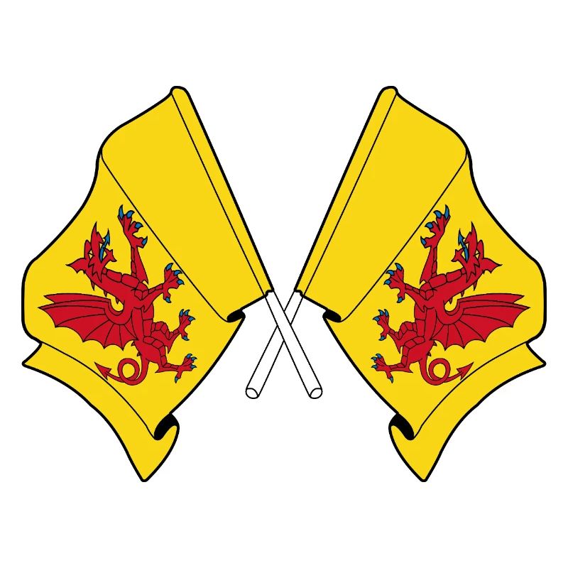 Two flags crossed – Somerset