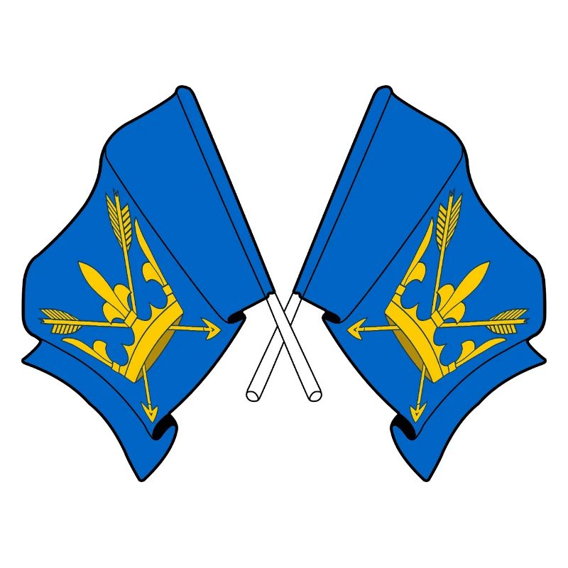 Suffolk Flags Crossed