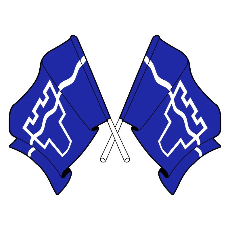 Two flags crossed – Tyne and Wear
