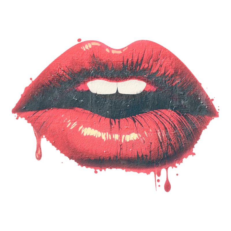 Baiser urbain - Goutteuse - Red Lips Pop Art