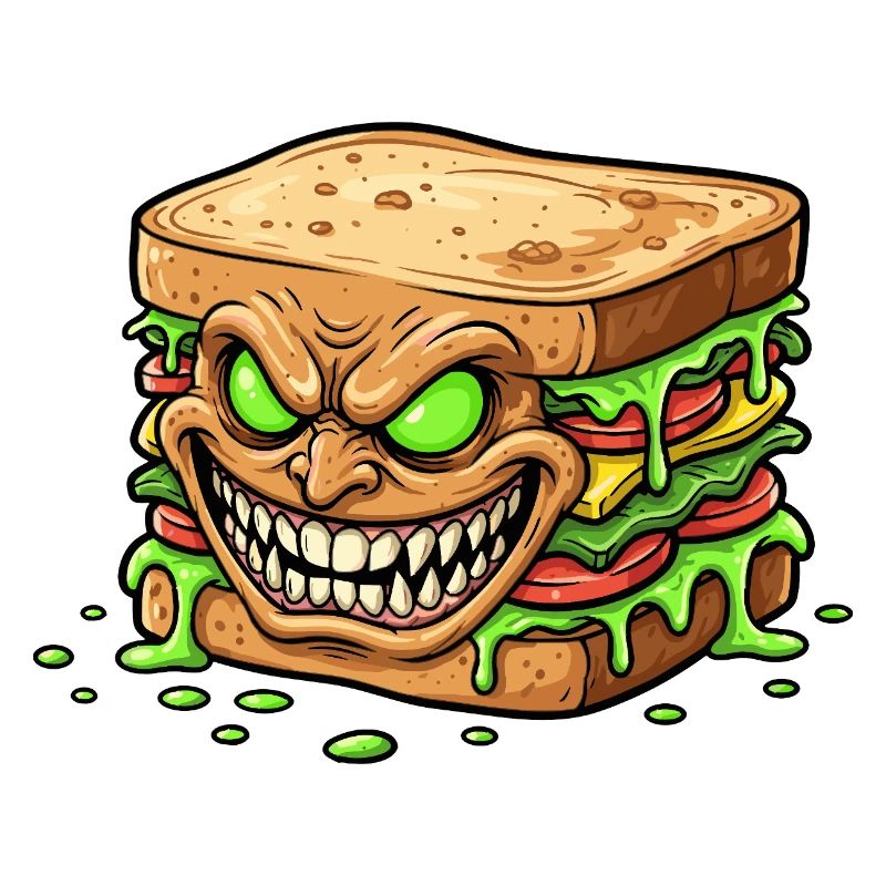Monstre Sandwich Effrayant