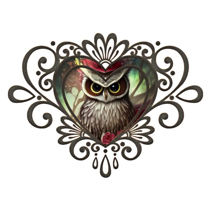 Schöne Eule, der Vogel der Nacht