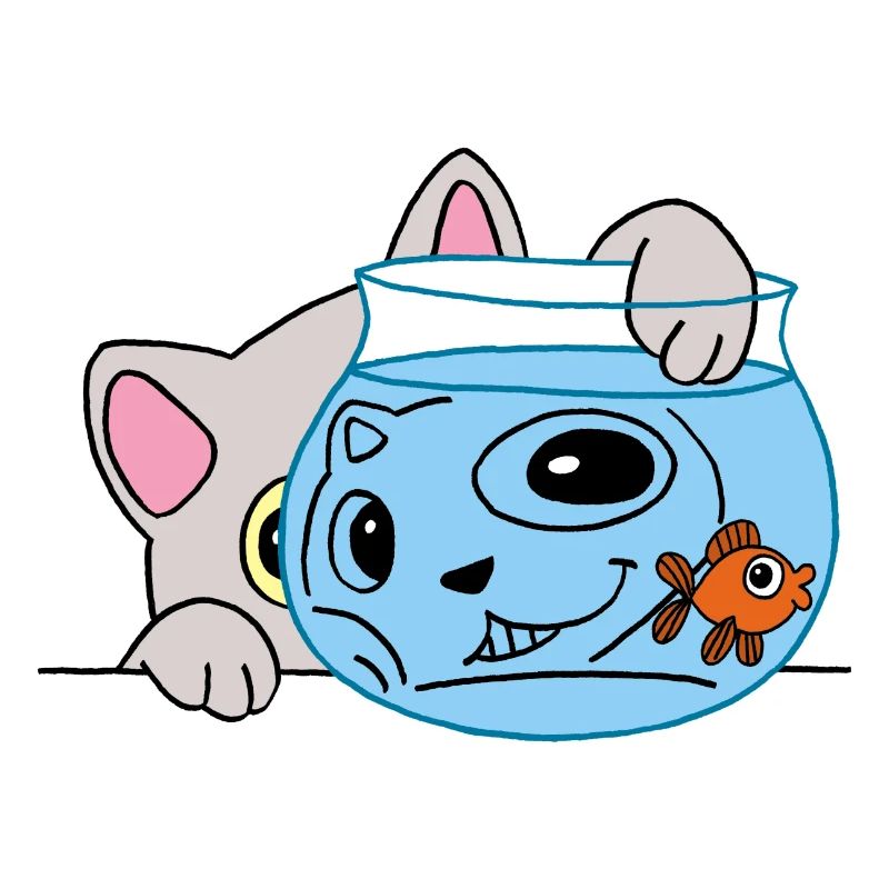 Le chaton pêcheur