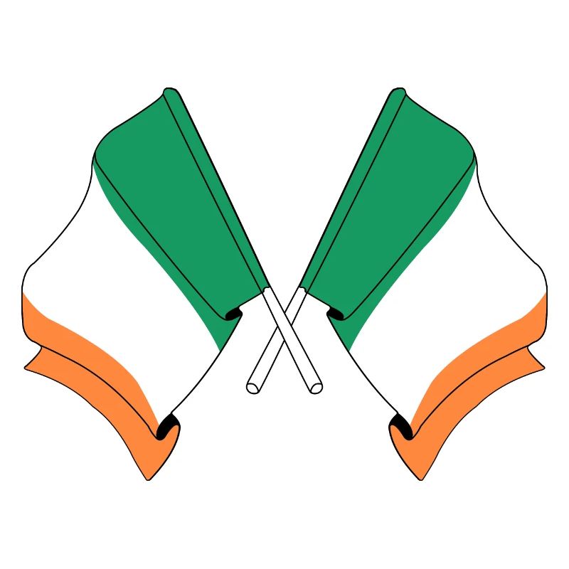 Drapeaux de l’Irlande croisés